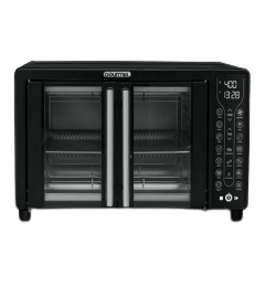 Digital French Door Air Fryer Toaster Oven, Black